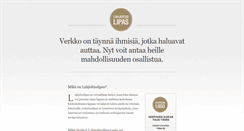 Desktop Screenshot of lahjoituslipas.fi